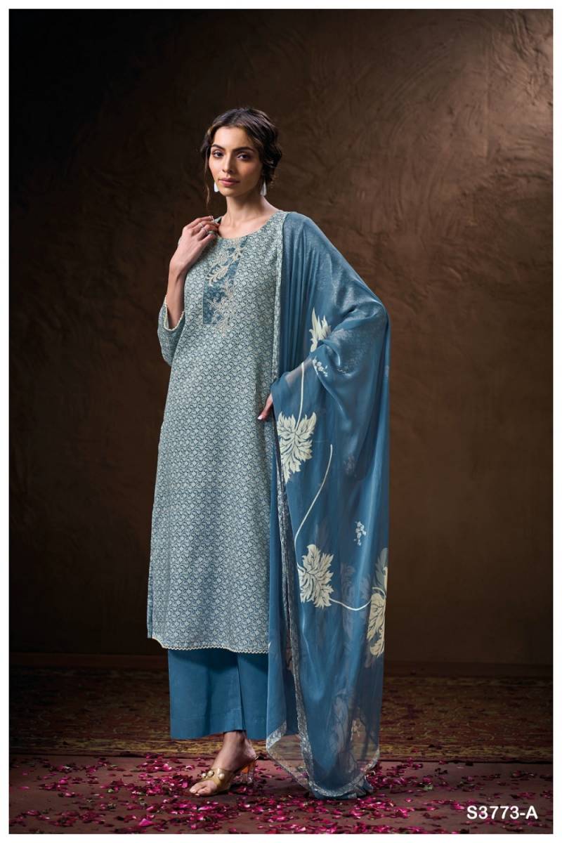 Ganga Chloe 3773 Cotton Embroidered Salwar Kameez Collection
