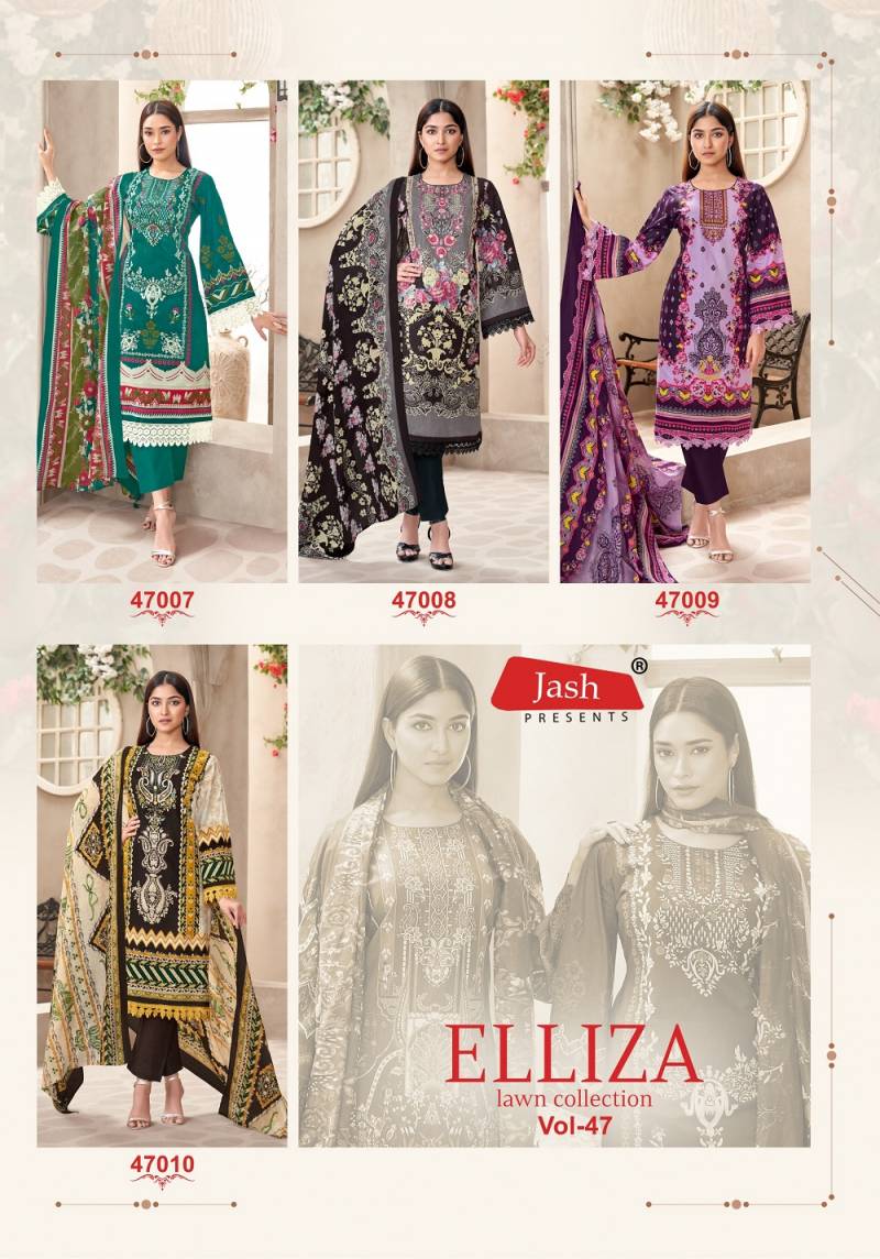 Jash Elliza Vol 47 Cotton Printed Dress Material Collection