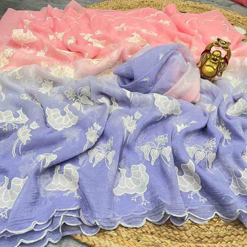 KC 912 Beautiful Embroidered Fancy Saree Collection