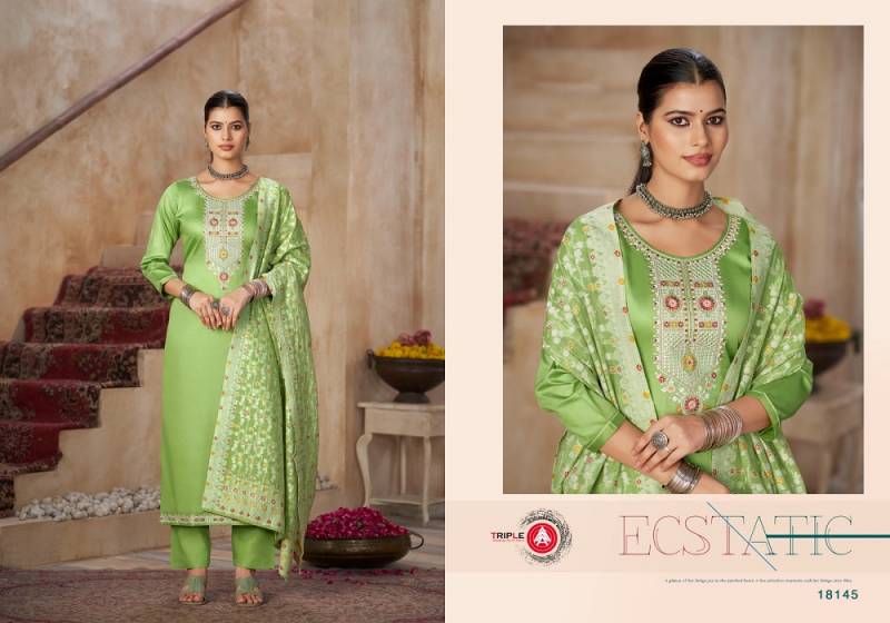 Triple Aaa Aas Edition 1 Jam Cotton Stylish Dress Material