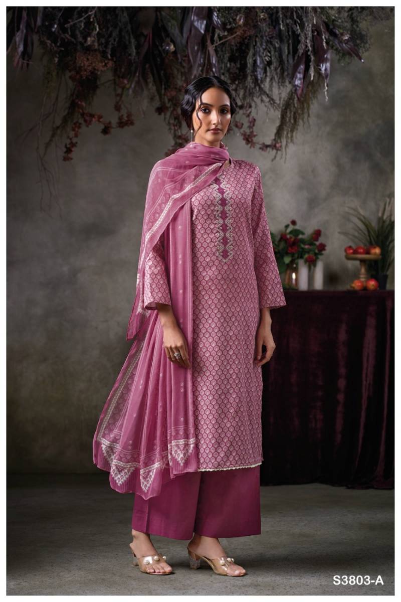 Ganga Qazzin Cotton Satin Printed Salwar Kameez Collection