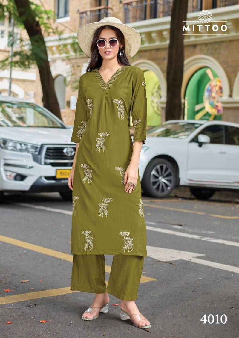 Mittoo Albella Vol 2 Rayon Printed Kurti Bottom With Dupatta