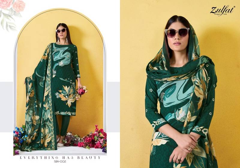 Zulfat Zahavi Vol 4 Viscose Rayon Dress Material Collection