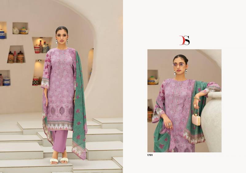 Deepsy Bin Saeed 17 Lawn Collection Pakistani Salwar Kameez