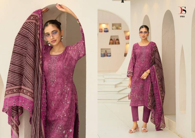 Deepsy Bin Saeed 17 Lawn Collection Pakistani Salwar Kameez