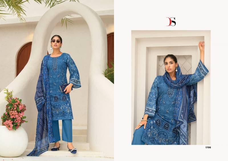 Deepsy Bin Saeed 17 Lawn Collection Pakistani Salwar Kameez