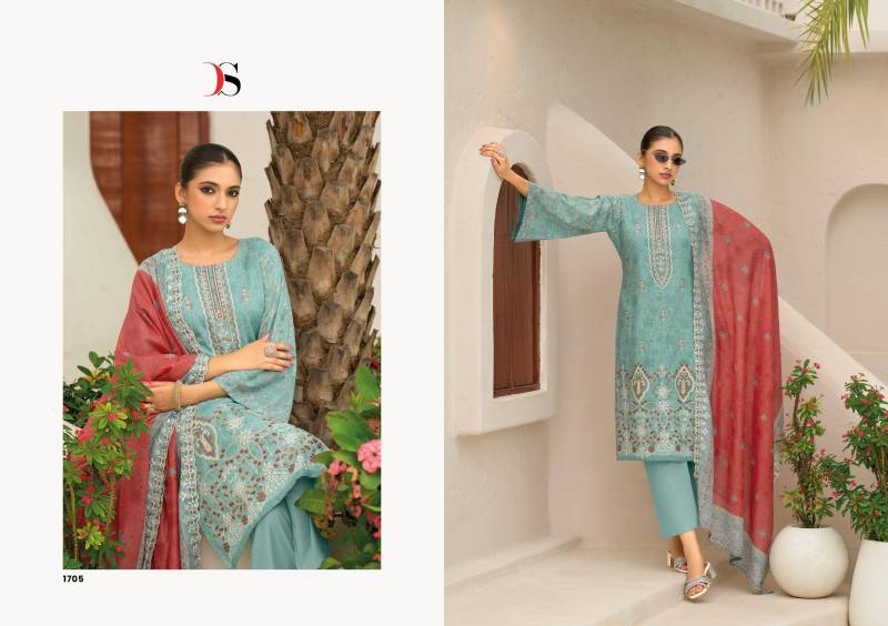 Deepsy Bin Saeed 17 Lawn Collection Pakistani Salwar Kameez