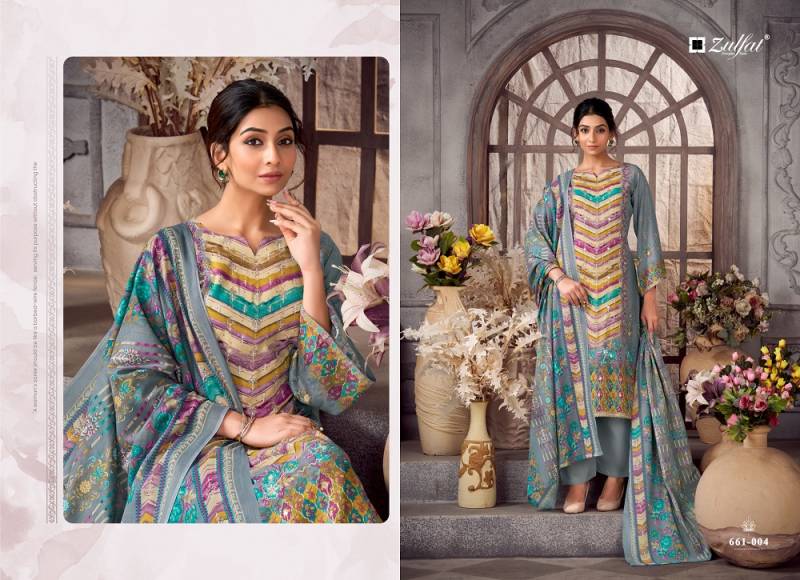 Zulfat Aayat Vol 17 Rayon Digital Printed Dress Material Collection
