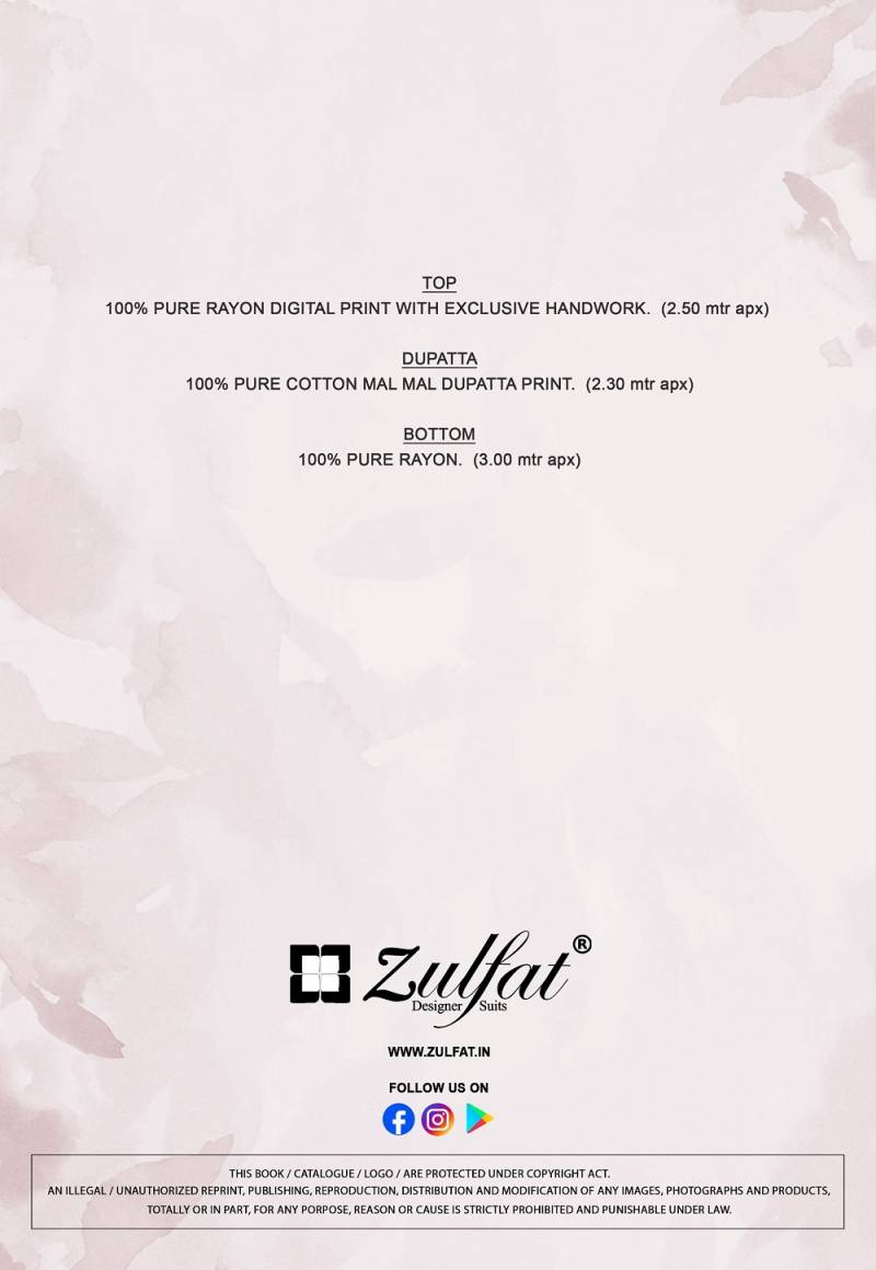 Zulfat Aayat Vol 17 Rayon Digital Printed Dress Material Collection