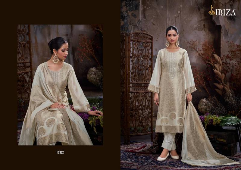 Ibiza Sakhi Vol 11 Designer Banglory Silk Embroidered Dress Material