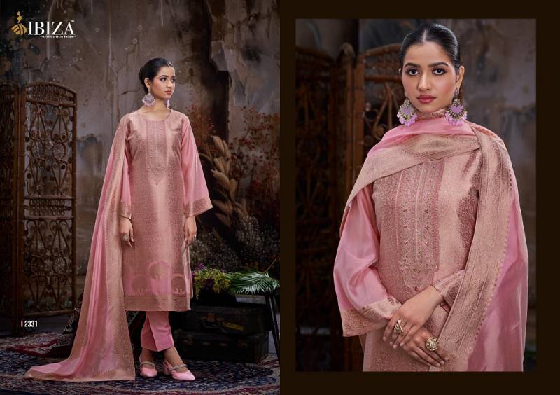 Ibiza Sakhi Vol 11 Designer Banglory Silk Embroidered Dress Material