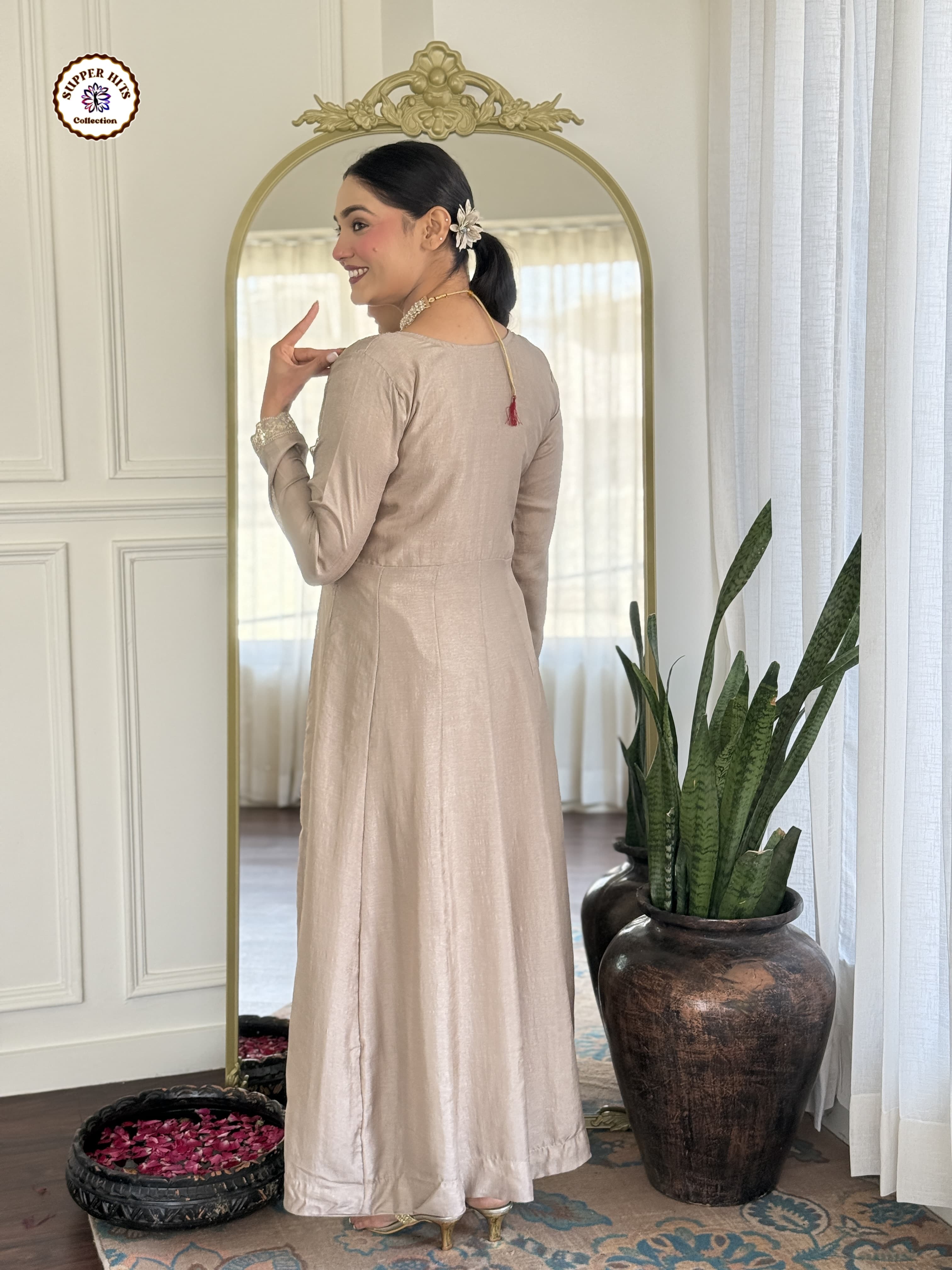 Lekha KL 5001 Vichitra Silk Embroidery Kurti Pant With Dupatta