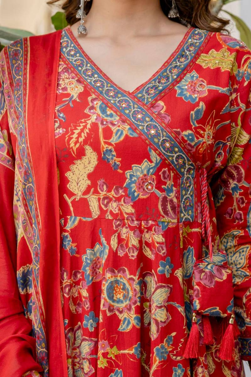 Dhruvi 311 Viscose Printed Flared Kurti Bottom With Dupatta Collection