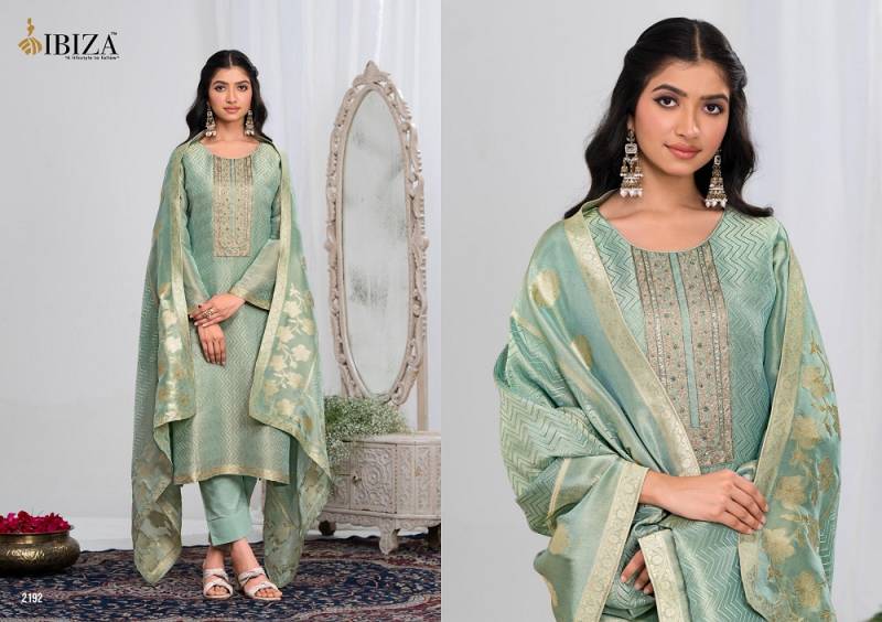 Ibiza Ishum Shimmer Silk Embroidered Salwar Suits Collection