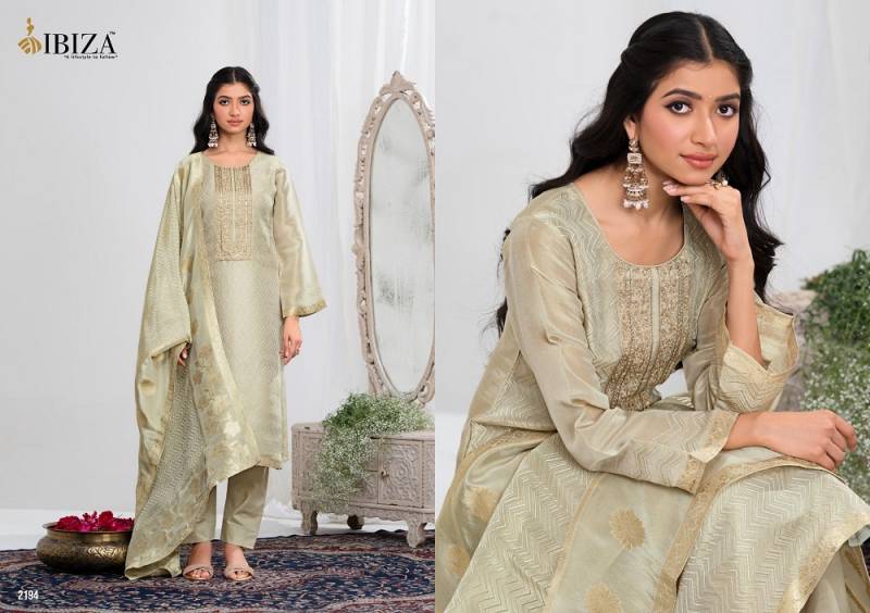 Ibiza Ishum Shimmer Silk Embroidered Salwar Suits Collection