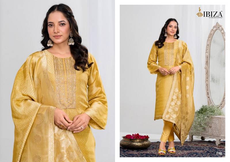 Ibiza Ishum Shimmer Silk Embroidered Salwar Suits Collection