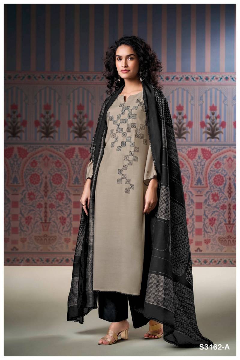 Ganga Nessa 3162 Bemberg Silk Salwar Suits Collection