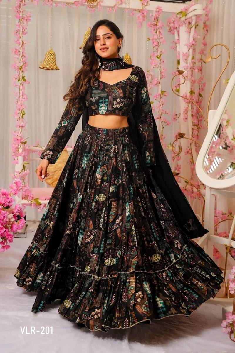 Vallari Vol 2 Designer Chinon Printed Lehenga Choli Collection