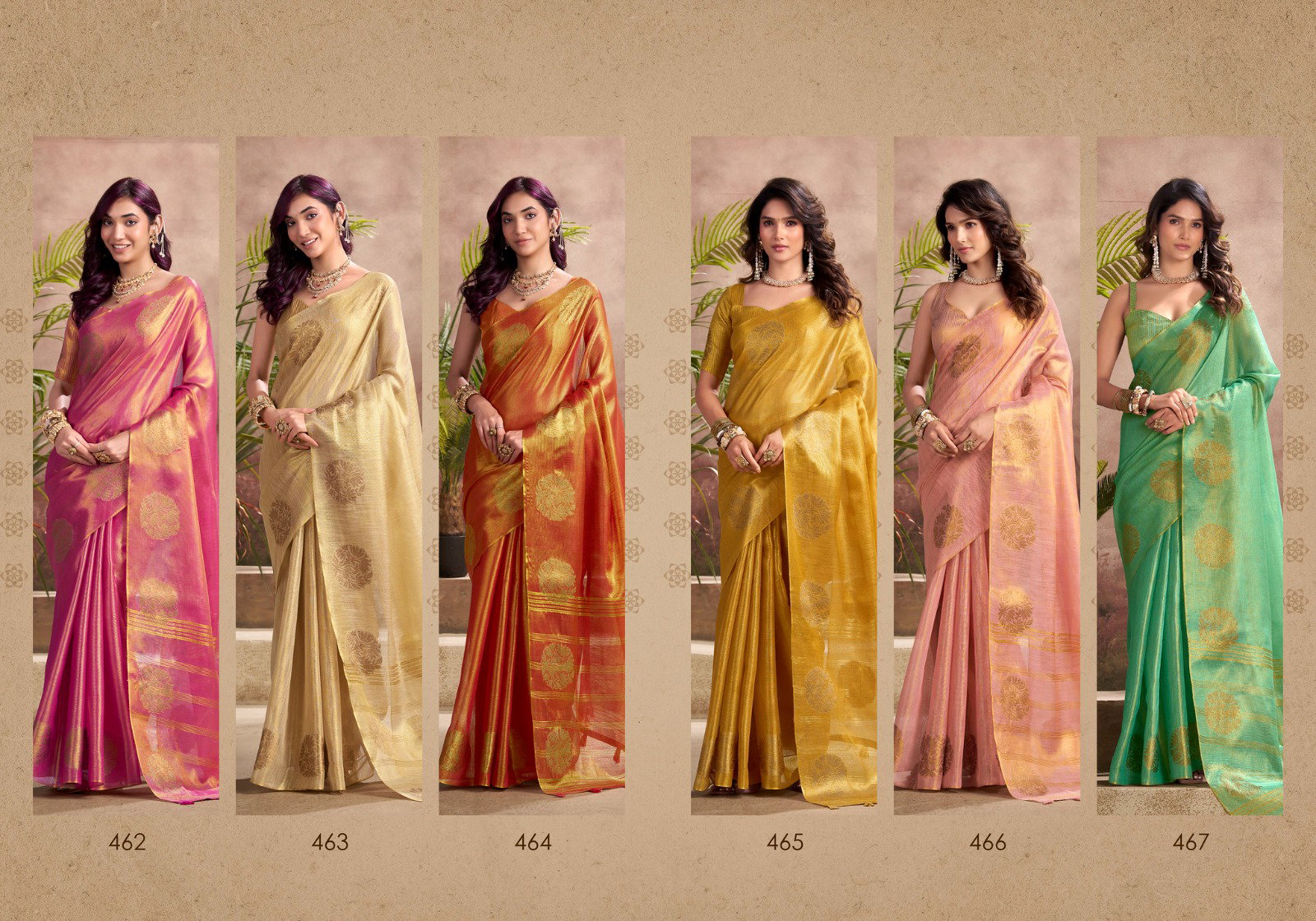 Rajpath Kiri Silk Tissue Woven Butta Saree Collection 