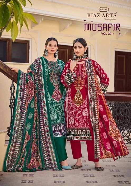 Riaz Arts Musafir Vol 29 Cotton Digital Printed Dress Material