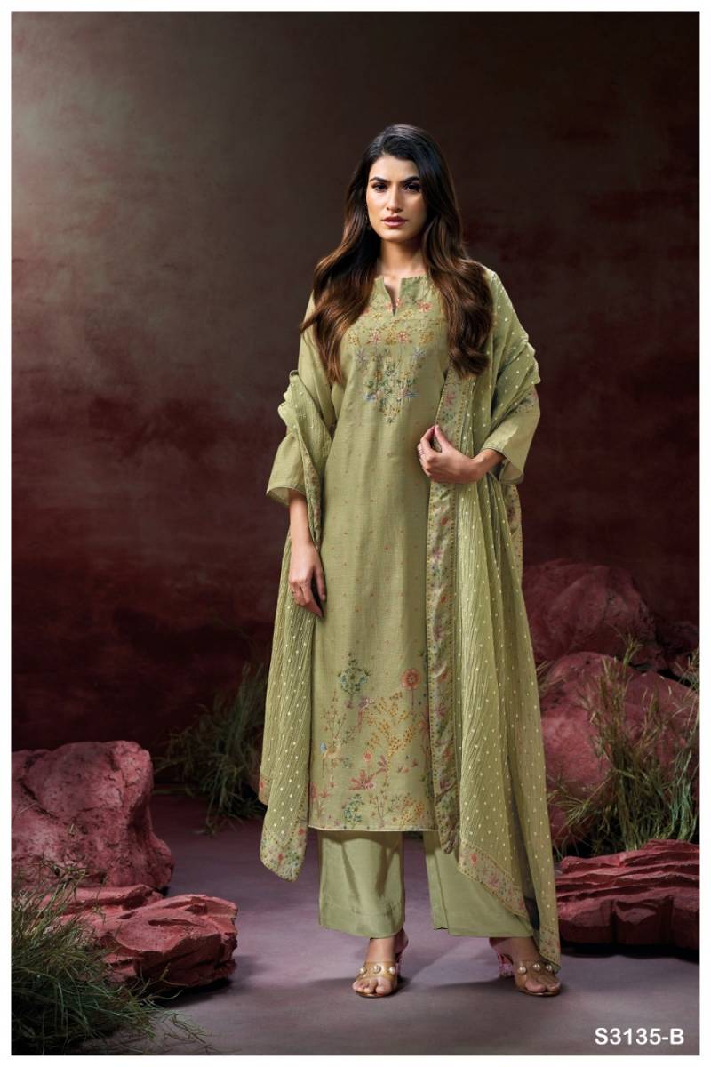 Gnaga Berkley Bemberg Silk Salwar Suits Collection