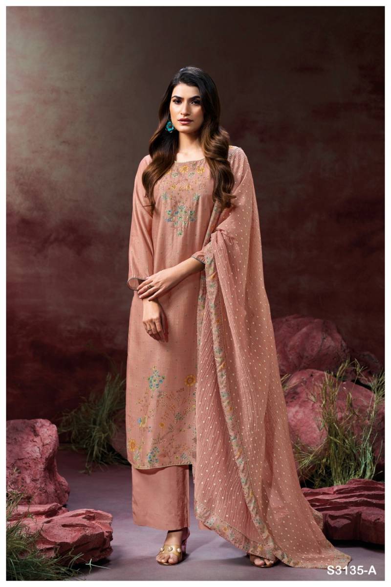 Gnaga Berkley Bemberg Silk Salwar Suits Collection