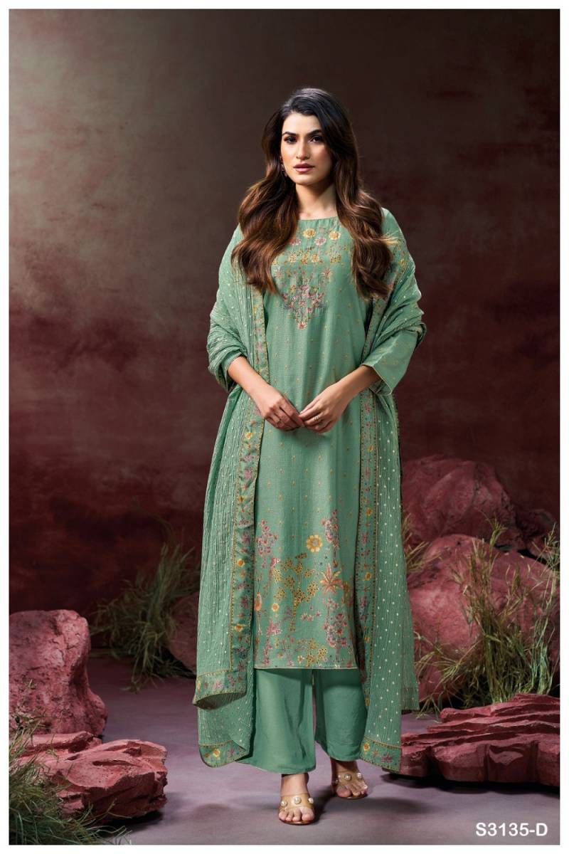 Gnaga Berkley Bemberg Silk Salwar Suits Collection