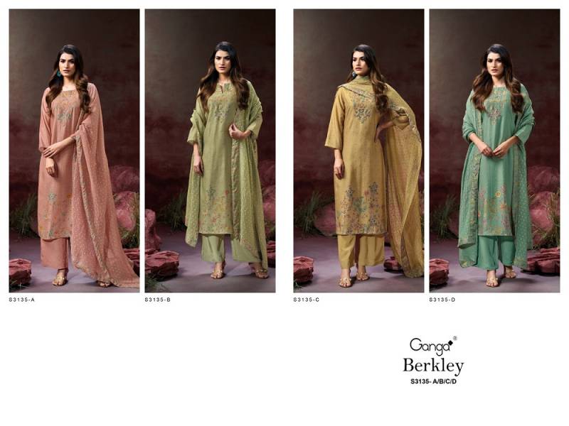 Gnaga Berkley Bemberg Silk Salwar Suits Collection