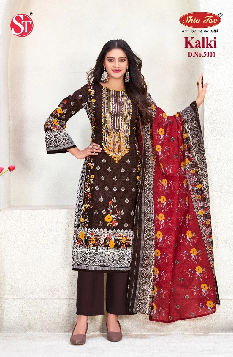 St Kalki Vol 5 Karachi Cotton Dress Material Collection
