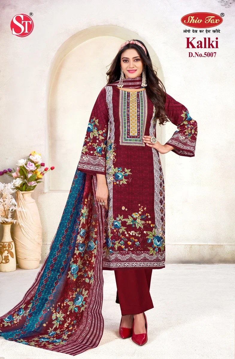 St Kalki Vol 5 Karachi Cotton Dress Material Collection