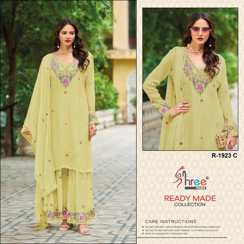 Shree R 1923 Chinon Ready Made Pakistani Salwar Suit