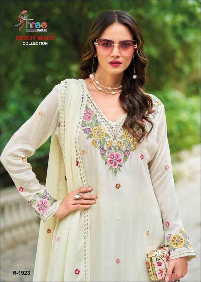 Shree R 1923 Chinon Ready Made Pakistani Salwar Suit