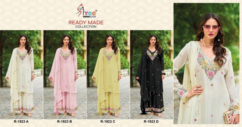 Shree R 1923 Chinon Ready Made Pakistani Salwar Suit
