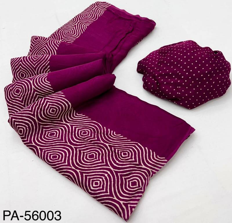 Rajyog Ajrakh Pure Modal Designer Ajrakh Print Saree