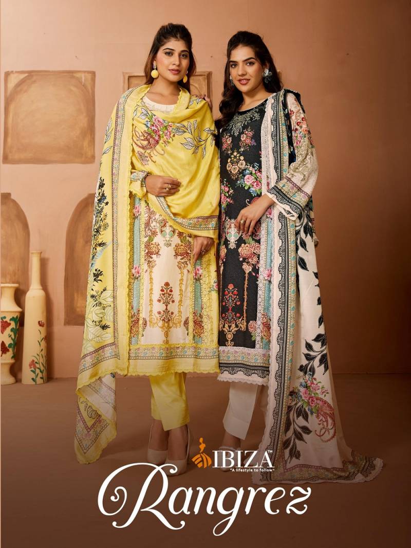 Ibiza Rangrez Bemberg Masleen Printed Suit Collection