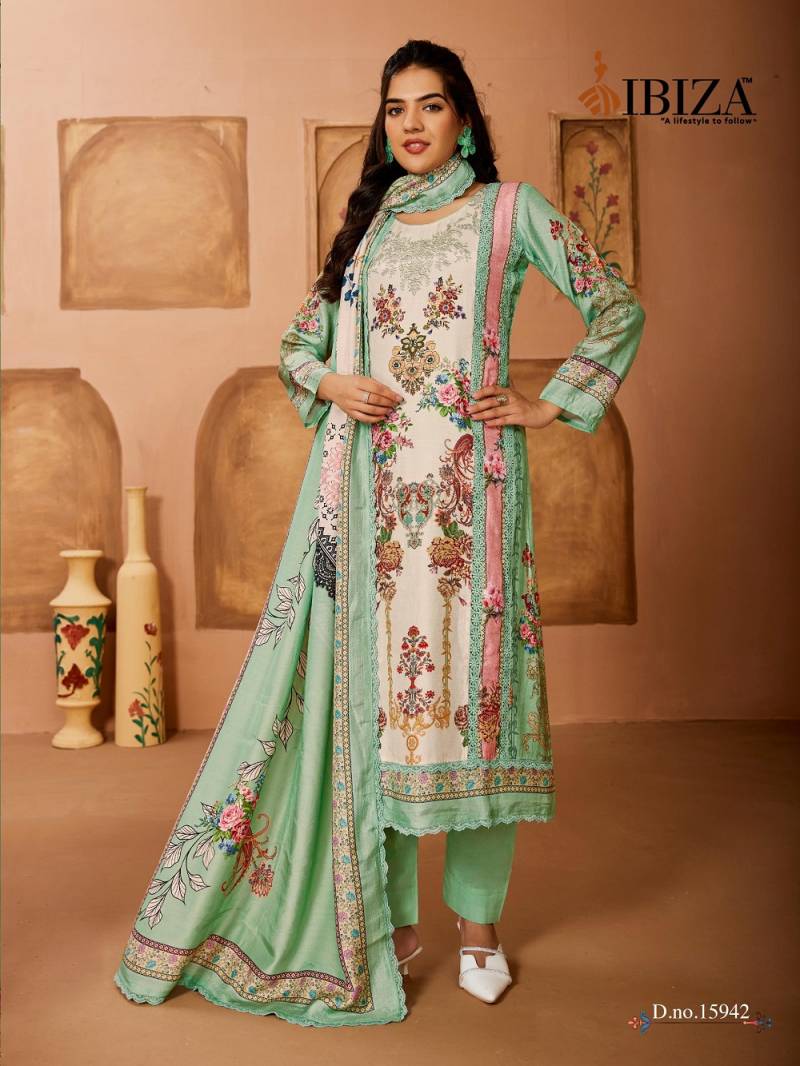 Ibiza Rangrez Bemberg Masleen Printed Suit Collection