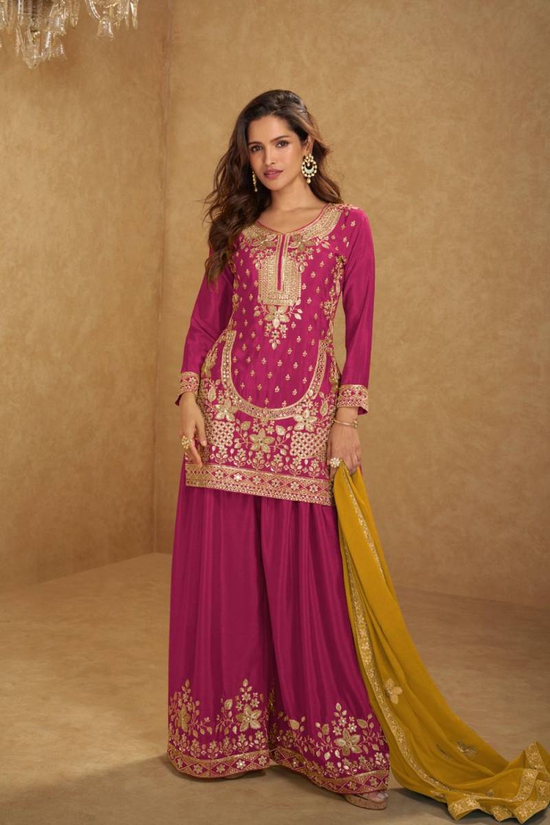 Gulkayra Aarushi Designer Chinon Embroidered Suit Collection