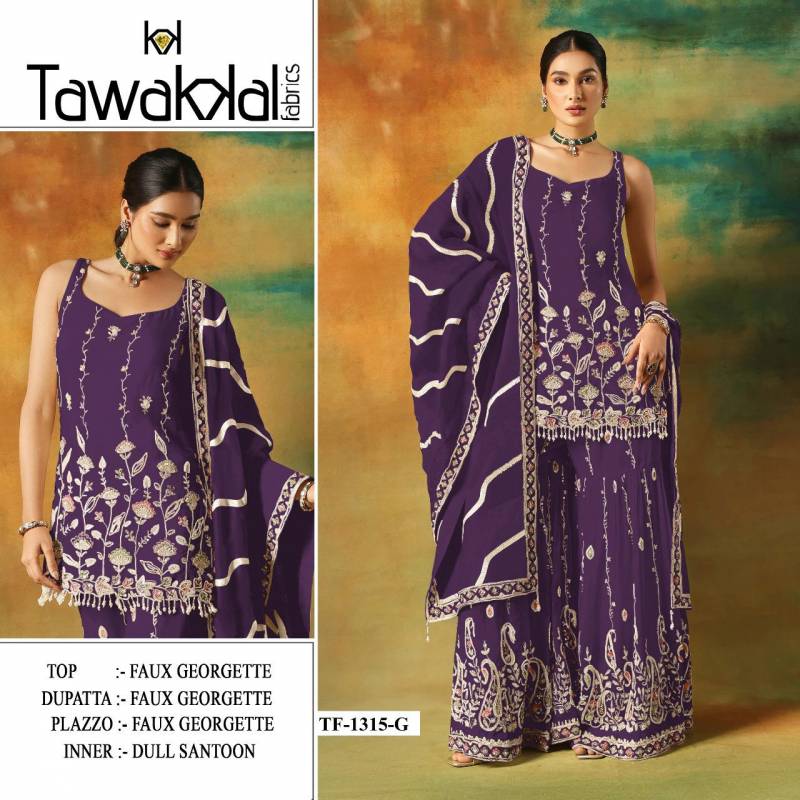 Tf 1315 E to H Georgette Embroidered Pakistani Suit Collection