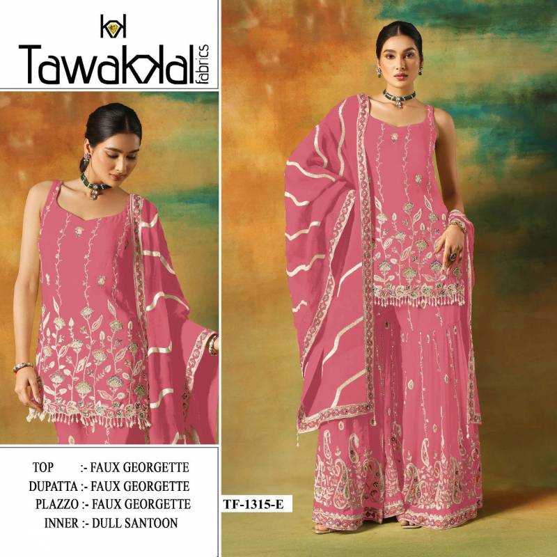 Tf 1315 E to H Georgette Embroidered Pakistani Suit Collection