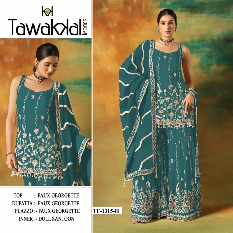 Tf 1315 E to H Georgette Embroidered Pakistani Suit Collection