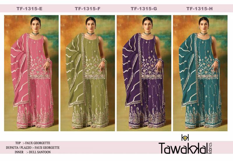 Tf 1315 E to H Georgette Embroidered Pakistani Suit Collection