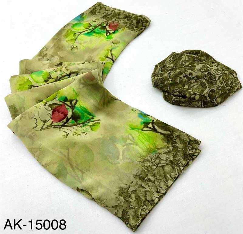 Rajyog Akira-1 Chiffon With Amazing Floral Print Kazari Saree Collection