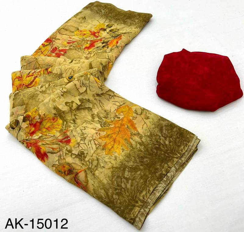 Rajyog Akira-1 Chiffon With Amazing Floral Print Kazari Saree Collection