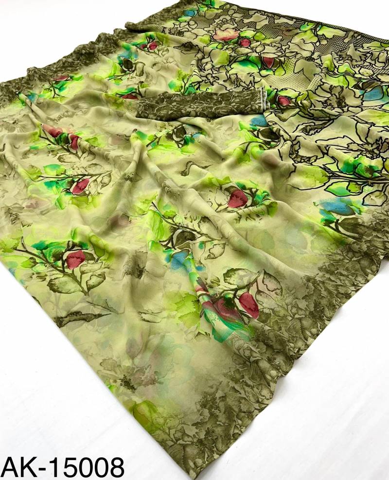 Rajyog Akira-1 Chiffon With Amazing Floral Print Kazari Saree Collection