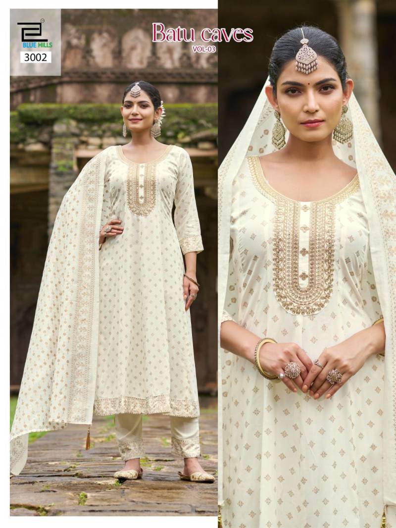 Blue Hills Batu Caves Vol 3 Rayon Embroidery Style Collection