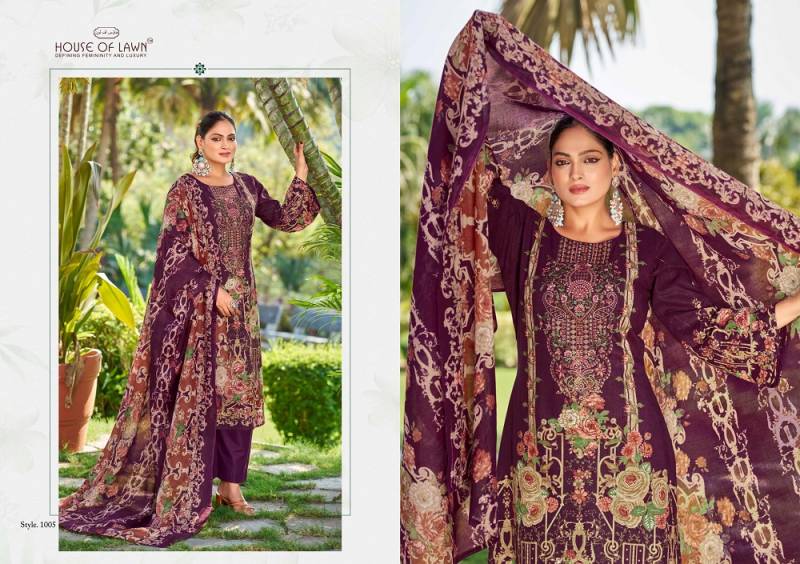 House Of Lawn Nayra Vol 2 Cotton Digital Printed Dress Material