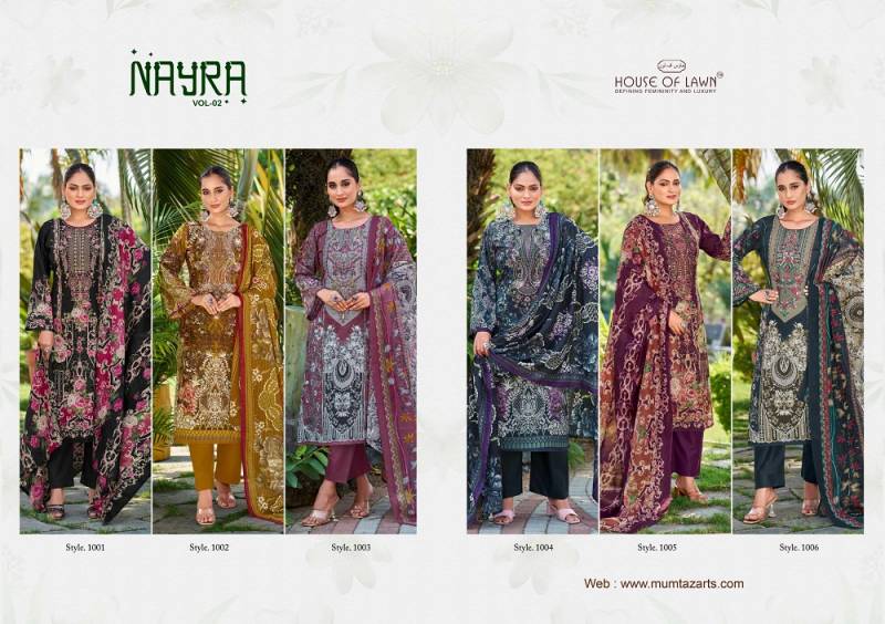 House Of Lawn Nayra Vol 2 Cotton Digital Printed Dress Material