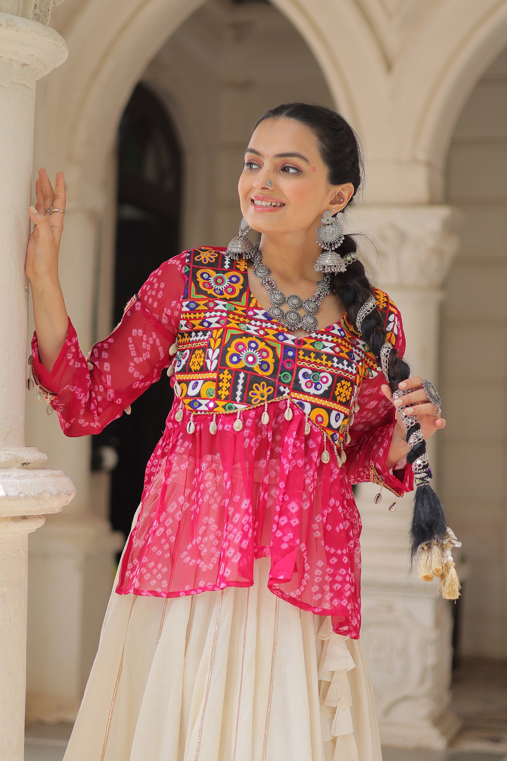 Lekha KA 5044 Cotton Gota Patti Lace Lehenga With Crop Top Style Choli