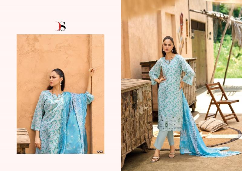 Deepsy Bin Saeed Mini Cotton Dupatta Pakistani Suit