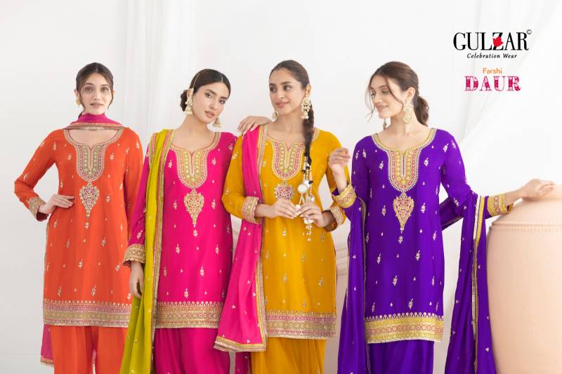 Gulzar Daur Chinon Embroidered Salwar Suit Collection